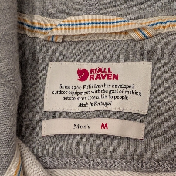 Fjallraven Greenland Full Zip Hoodie Gray Men's Size Medium Made in Portugal - Picture 3 of 6